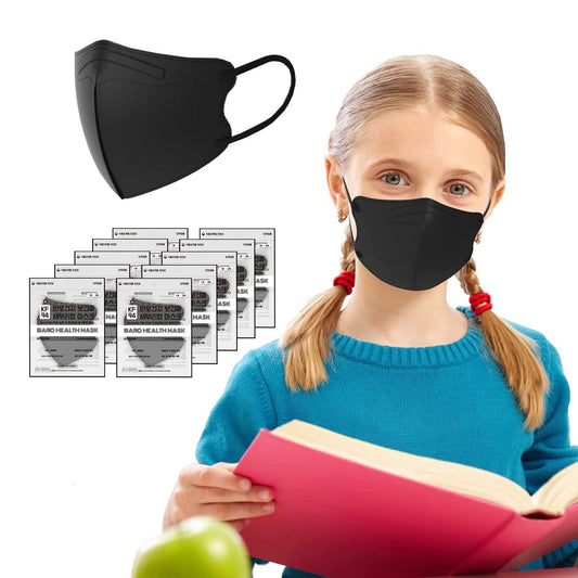 [10 Pack]- KIDS MASK - SIZE: SMALL - Individually Packaged Cup Shaped Face Mask-PROTECTION FROM FINE DUST AND PARTICLE