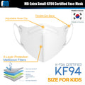 [10 Pack]- KIDS MASKS - SIZE: X-SMALL - Individually Packaged Cup Shaped Face Mask-PROTECTION FROM FINE DUST AND PARTICLE