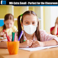 [10 Pack]- KIDS MASKS - SIZE: X-SMALL - Individually Packaged Cup Shaped Face Mask-PROTECTION FROM FINE DUST AND PARTICLE